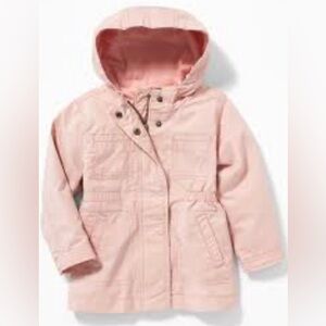 Old Navy Twill Hooded Jacket for Toddlers, Abalone Pink, sz 18-24mo